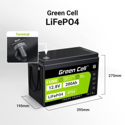 Akumulator LiFePO4 200Ah 12V/12.8V 2560Wh Akumulator LiFePO4 200Ah 12V/12.8V 2560Wh