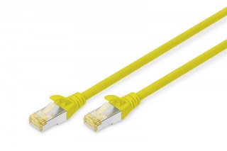 Patch cord S/FTP kat.6A LSOH 0,5m Żółty