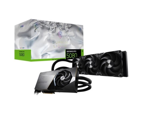 Karta graficzna GeForce RTX 5080 SUPRIM LIQUID SOC 16G GDDR7 256bit DP/HDMI