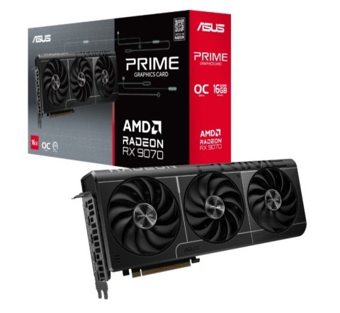 Karta graficzna RX 9070 PRIME OC 16GB GDDR6 256bit DP/HDMI Karta graficzna RX 9070 PRIME OC 16GB GDDR6 256bit DP/HDMI
