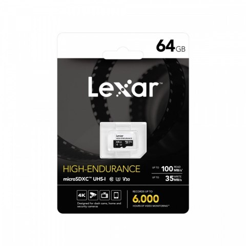 Karta microSD High Endurance 64GB C10 A1 U1 V30 100/35MB/s
