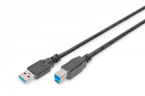 Kabel połączeniowy USB 3.0 typ USB A/USB B M/M, 1.8m, czarny Kabel połączeniowy USB 3.0 typ USB A/USB B M/M, 1.8m, czarny