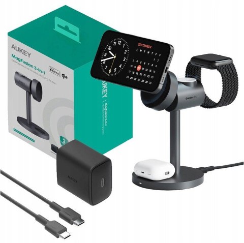 LC-MC311 3w1 Qi2 15W ładowarka bezprzewodowa MagSafe + ładowarka PD 30W LC-MC311 3w1 Qi2 15W ładowarka bezprzewodowa MagSafe + ładowarka PD 30W