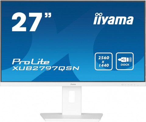 Monitor 27 cali XUB2797QSN-W2 IPS,QHD,USB-c Dock,HDMI,DP,PD-65W,2x2W, 4xUSB(3.2),300cd/m2,80M:1,sRGB:99%/5y/