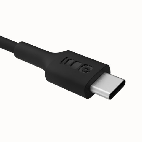 Kabel USB-C-USB-C PowerFlex 100W silikonowy 0.3m czarny Kabel USB-C-USB-C PowerFlex 100W silikonowy 0.3m czarny