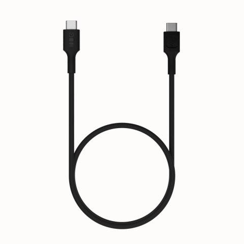 Kabel USB-C-USB-C PowerFlex 100W silikonowy 2m czarny Kabel USB-C-USB-C PowerFlex 100W silikonowy 2m czarny