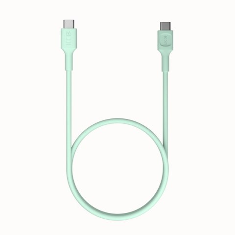 Kabel USB-C-USB-C PowerFlex 100W silikonowy 2m zielony Kabel USB-C-USB-C PowerFlex 100W silikonowy 2m zielony