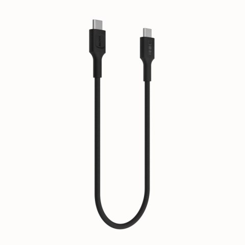 Kabel USB-C-USB-C PowerStream 100W oplot 0.3m czarny Kabel USB-C-USB-C PowerStream 100W oplot 0.3m czarny