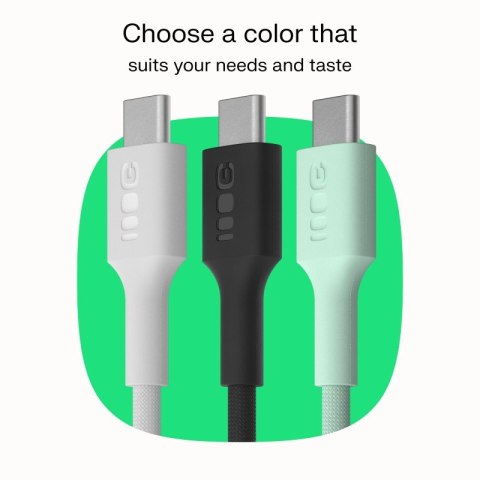 Kabel USB-C-USB-C PowerStream 100W oplot 2m czarny