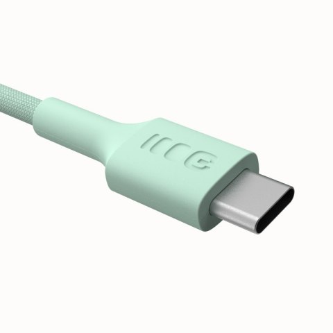 Kabel USB-C-USB-C PowerStream 100W oplot 2m zielony