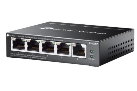 Przełącznik ES205GP Omada 5-Port Gigabit Easy 4-Port PoE+