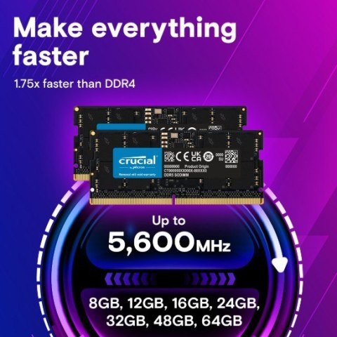 Pamięć DDR5 SODIMM 16GB/5600 (2*8GB) CL46 (16Gbit)