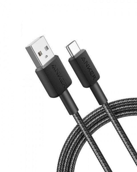 Kabel 322 USB-A do USB-C oplot 1.8m czarny