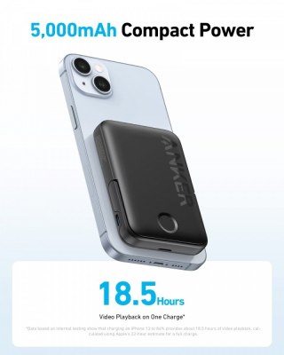 Powerbank 321 PowerCore MagGo 5000mAh z podstawką, czarny