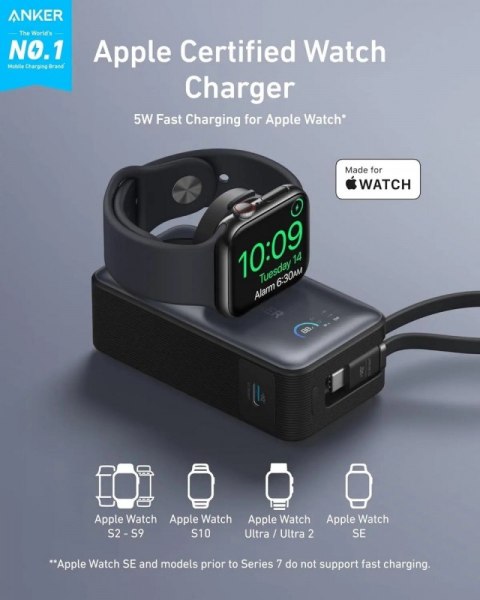 Powerbank Apple Watch MagGo 10000mAh czarny