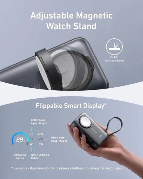 Powerbank Apple Watch MagGo 10000mAh czarny