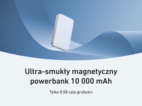 Powerbank indukcyjny MagGo 10000mAh biały Powerbank indukcyjny MagGo 10000mAh biały