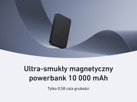 Powerbank indukcyjny MagGo 10000mAh czarny Powerbank indukcyjny MagGo 10000mAh czarny