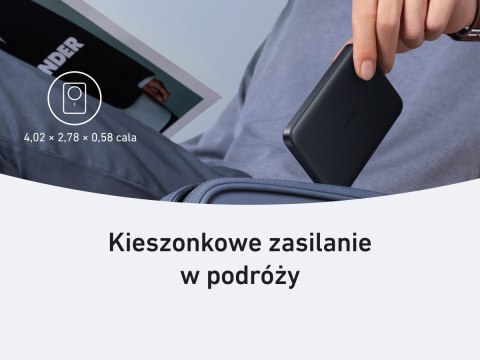 Powerbank indukcyjny MagGo 10000mAh czarny Powerbank indukcyjny MagGo 10000mAh czarny