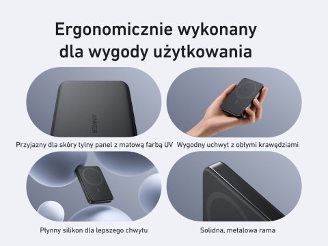 Powerbank indukcyjny MagGo 10000mAh czarny Powerbank indukcyjny MagGo 10000mAh czarny