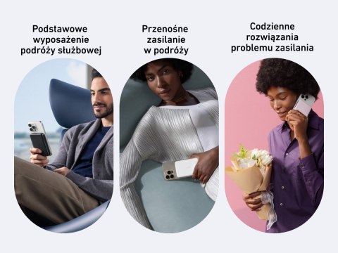 Powerbank indukcyjny MagGo 10000mAh czarny Powerbank indukcyjny MagGo 10000mAh czarny
