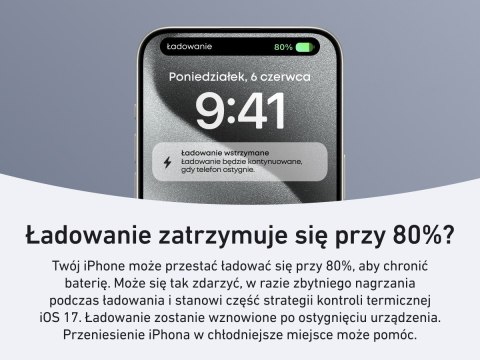 Powerbank indukcyjny MagGo 10000mAh czarny Powerbank indukcyjny MagGo 10000mAh czarny