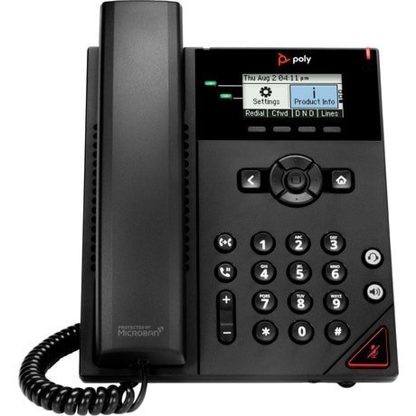 Telefon IP 2-liniowy OBi VVX 150 z zasilaczem obsługą zasilania PoE 911N2AA Telefon IP 2-liniowy OBi VVX 150 z zasilaczem obsługą zasilania PoE 911N2AA