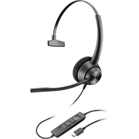 Zestaw słuchawkowy jednouszny EncorePro 310 USB-C TAA 760Q8AA Zestaw słuchawkowy jednouszny EncorePro 310 USB-C TAA 760Q8AA