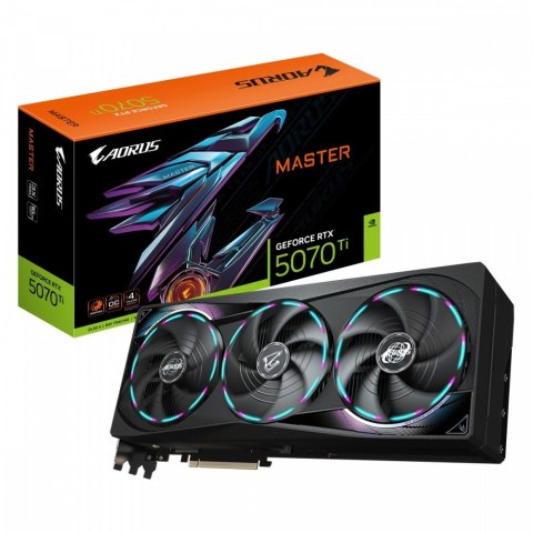Karta graficzna GeForce RTX 5070 Ti AORUS MASTER 16G 256BIT GDDR7 3DP/HDMI Karta graficzna GeForce RTX 5070 Ti AORUS MASTER 16G 256BIT GDDR7 3DP/HDMI