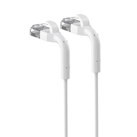 Patchcord kat.6 U/FTP 1Gbps miedź kabel sieciowy skrętka, łamana końcówka 5m biały Patchcord kat.6 U/FTP 1Gbps miedź kabel sieciowy skrętka, łamana końcówka 5m biały