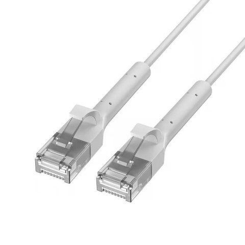 Patchcord kat.6 U/FTP 1Gbps miedź kabel sieciowy skrętka, łamana końcówka 5m biały Patchcord kat.6 U/FTP 1Gbps miedź kabel sieciowy skrętka, łamana końcówka 5m biały