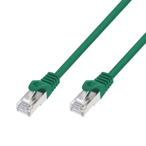 Patchcord kat.7 S/FTP 20G miedź kabel sieciowy skrętka 20m zielony