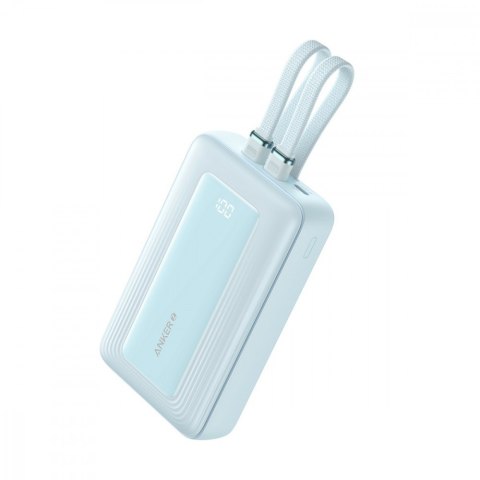 Powerbank ZOLO 20000mAh 30W wbudowany kabel USB-C oraz USB-Lightning, niebieski Powerbank ZOLO 20000mAh 30W wbudowany kabel USB-C oraz USB-Lightning, niebieski