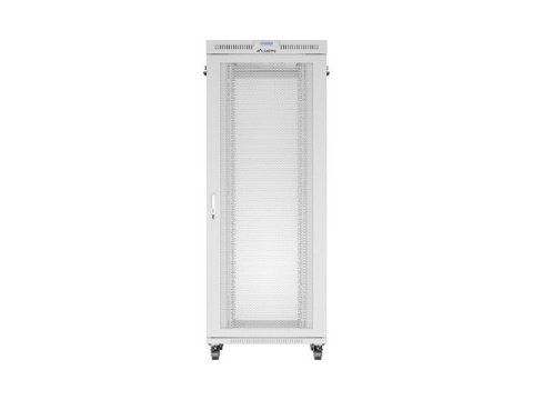 Szafa instalacyjna rack stojąca 19 cali 42U 800x1000 drzwi perforowane LCD szara (Flat pack)