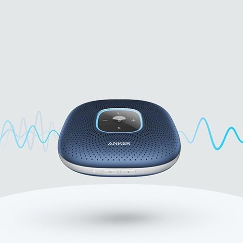Zestaw głośnomówiący PowerConf Bluetooth Niebieski Zestaw głośnomówiący PowerConf Bluetooth Niebieski
