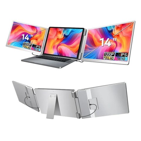 Przenośne monitory do laptopa Smart Life S7 14'', 2 monitory IPS,1080p Full HD Przenośne monitory do laptopa Smart Life S7 14'', 2 monitory IPS,1080p Full HD