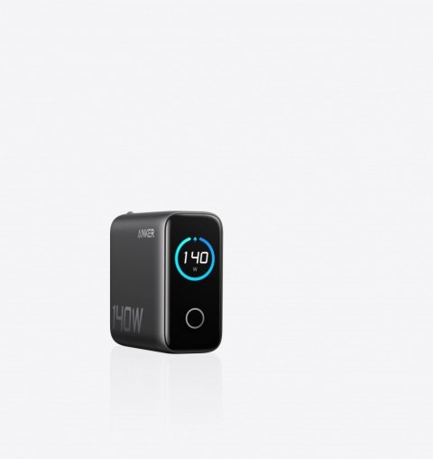 Ładowarka sieciowa 140W PD3.1 kabel USB-C LED Czarna Ładowarka sieciowa 140W PD3.1 kabel USB-C LED Czarna