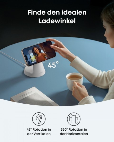 Stacja 3w1 stojak zestaw kabel+ładowarka biała Stacja 3w1 stojak zestaw kabel+ładowarka biała