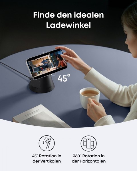 Stacja 3w1 stojak zestaw kabel+ładowarka czarna Stacja 3w1 stojak zestaw kabel+ładowarka czarna