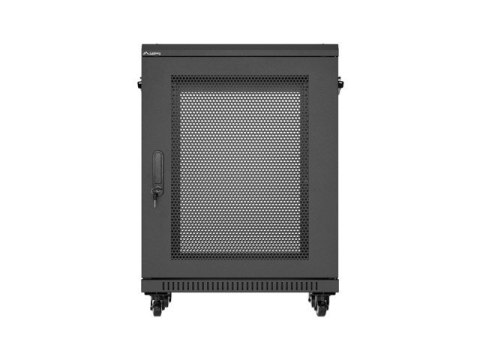 Szafa instalacyjna rack stojąca 19 cali 15U 600x600 drzwi perforowane czarna (Flat pack) Szafa instalacyjna rack stojąca 19 cali 15U 600x600 drzwi perforowane czarna (Flat pack)