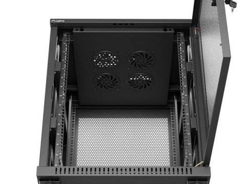 Szafa instalacyjna rack stojąca 19 cali 15U 600x600 drzwi perforowane czarna (Flat pack) Szafa instalacyjna rack stojąca 19 cali 15U 600x600 drzwi perforowane czarna (Flat pack)