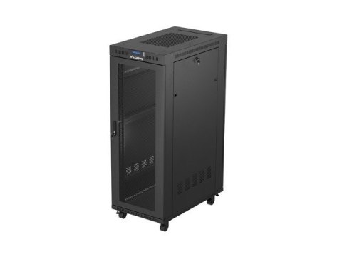 Szafa instalacyjna rack stojąca 19 cali 32U 600x1000 drzwi perforowane LCD czarna (Flat pack) Szafa instalacyjna rack stojąca 19 cali 32U 600x1000 drzwi perforowane LCD czarna (Flat pack)