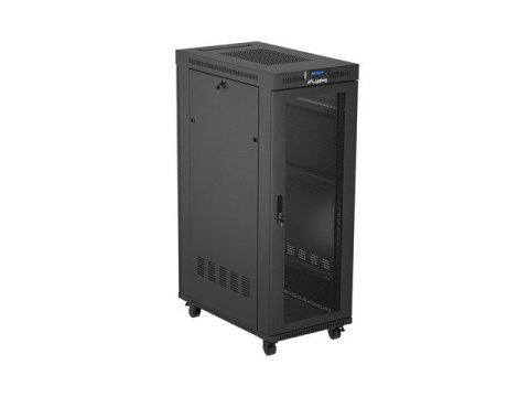 Szafa instalacyjna rack stojąca 19 cali 32U 600x1000 drzwi perforowane LCD czarna (Flat pack) Szafa instalacyjna rack stojąca 19 cali 32U 600x1000 drzwi perforowane LCD czarna (Flat pack)