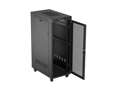 Szafa instalacyjna rack stojąca 19 cali 32U 600x1000 drzwi perforowane LCD czarna (Flat pack) Szafa instalacyjna rack stojąca 19 cali 32U 600x1000 drzwi perforowane LCD czarna (Flat pack)