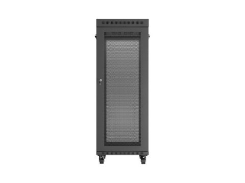 Szafa instalacyjna rack stojąca 19 cali 32U 600x1000 drzwi perforowane LCD czarna (Flat pack) Szafa instalacyjna rack stojąca 19 cali 32U 600x1000 drzwi perforowane LCD czarna (Flat pack)
