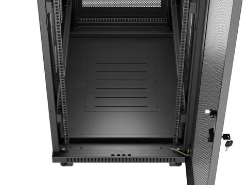 Szafa instalacyjna rack stojąca 19 cali 32U 600x1000 drzwi perforowane LCD czarna (Flat pack) Szafa instalacyjna rack stojąca 19 cali 32U 600x1000 drzwi perforowane LCD czarna (Flat pack)