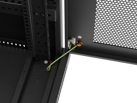 Szafa instalacyjna rack stojąca 19 cali 32U 600x1000 drzwi perforowane LCD czarna (Flat pack) Szafa instalacyjna rack stojąca 19 cali 32U 600x1000 drzwi perforowane LCD czarna (Flat pack)