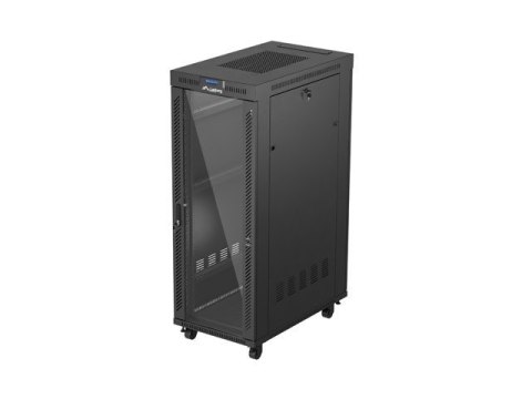 Szafa instalacyjna rack stojąca 19 cali 32U 600x1000 drzwi przeszklone LCD czarna (Flat pack) Szafa instalacyjna rack stojąca 19 cali 32U 600x1000 drzwi przeszklone LCD czarna (Flat pack)