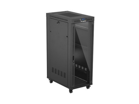 Szafa instalacyjna rack stojąca 19 cali 32U 600x1000 drzwi przeszklone LCD czarna (Flat pack) Szafa instalacyjna rack stojąca 19 cali 32U 600x1000 drzwi przeszklone LCD czarna (Flat pack)