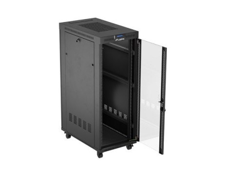 Szafa instalacyjna rack stojąca 19 cali 32U 600x1000 drzwi przeszklone LCD czarna (Flat pack) Szafa instalacyjna rack stojąca 19 cali 32U 600x1000 drzwi przeszklone LCD czarna (Flat pack)